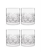 Luigi Bormioli Mixology Textures Water Glass/Whisky Glass 38 cl 4 pieces